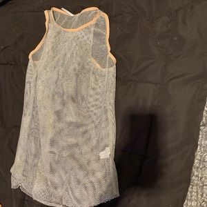 Free people sparkly mesh tank top